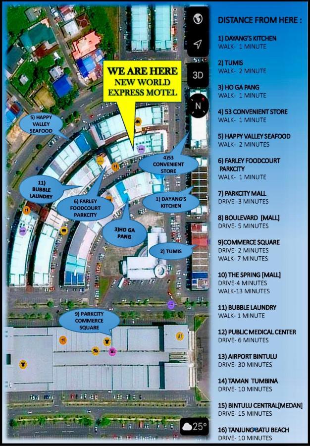 New World Express Motel Bintulu Exteriör bild